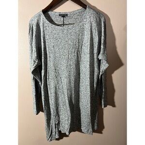 Eileen Fisher Heather Gray Long Sleeve Top